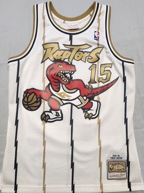 Mitchell & Ness Toronto Raptors Vince Carter #15 White/Red Retro Jersey
